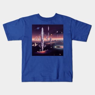 Interplanetary Spaceport Kids T-Shirt